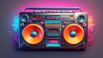 Fototapeta premium retro music background