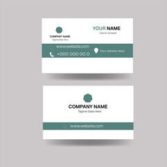 business card design template, clean professional business card template, visiting card. business card template