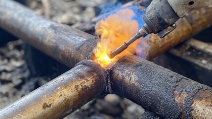 Welding Repair on Rusty Pipes