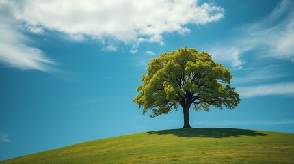tree on the hill