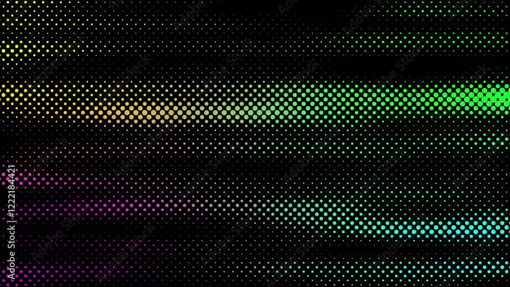 Poster 4k abstract dynamic with blue dots round on netoworking connect transparent background (alpha channe