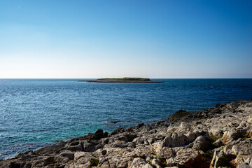 The island of Fenoliga, photographed from Cape Kamenjak