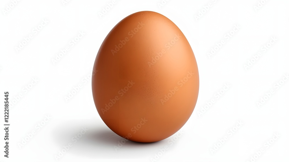 Poster a single brown chicken egg isolated on a transparent background in a 16 9 aspect the simplicity and 