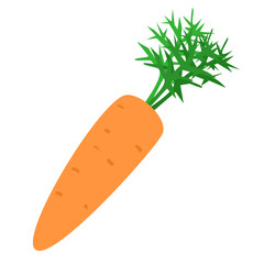 Illustration of a simple icon of a carrot.