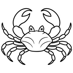 Fototapeta premium Minimalist Crab Vector