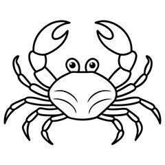 Fototapeta premium Minimalist Crab Vector