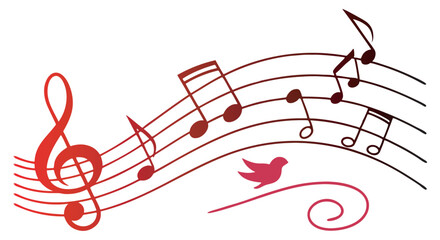 Clean White Background Music Halftone Design, Art & Illustration , Ai Image