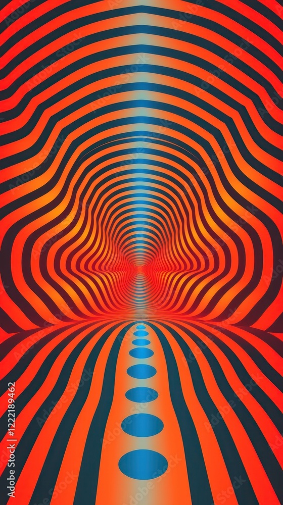 Poster space abstract graphics pattern.