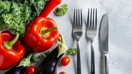 National Nutrition Month. Colorful variety of fresh fruits and vegetables on a clean white background.
