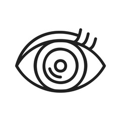 Eyes icon vector image. Suitable for mobile apps, web apps and print media.