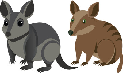 Cute bandicoot vector art, bandicoot logo, bandicoot drawing