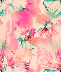 abstract floral background with flowers