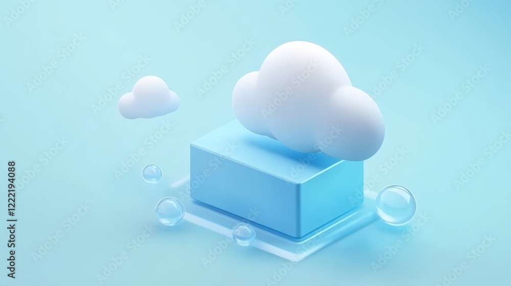 Aufkleber cloud computing, the future of digital data storage, access, and scalability in the modern world