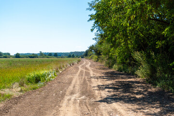 dirt road in the countryside