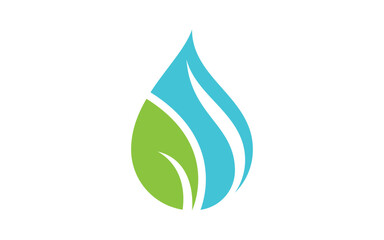 Water drop fresh Logo Template vector illustration design