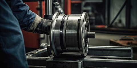 Naklejka premium tools used to restore a machine in industry