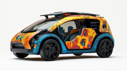 A prototype hydrogen car with modular body designs and customizable features for urban use