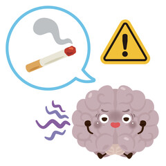 ニコチン中毒になる脳のキャラクター