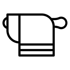 Towel line icon