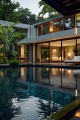 Fototapeta premium modern luxury house