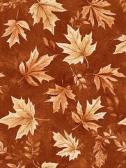 Fototapeta premium Autumn Leaves Background, Fall Colors, Leaves Pattern, Seasonal Decor