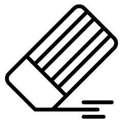 Eraser line icon