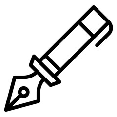 Calligraphy Pen line icon