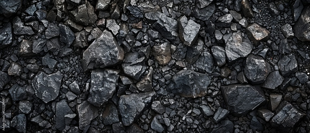 Aufkleber dark gray rough grainy stone texture background with natural uneven surface and subtle variations in