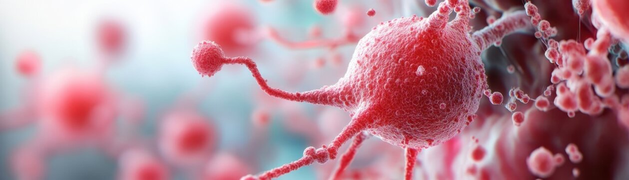 3D Model Illustrating Neural Precursor Cells and Their Crucial Role in Neural Development and Regeneration