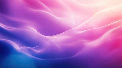 Obraz premium Abstract aurora with soft transitions of purple and blue, perfect for elegant brand design templates.