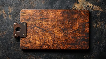 Wooden clipboard with blank mockup 