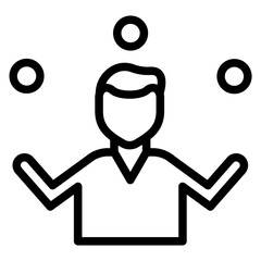 Juggler line icon