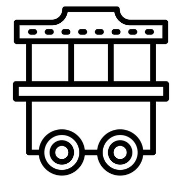 Parade Float line icon