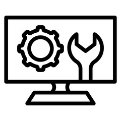 Maintenance line icon