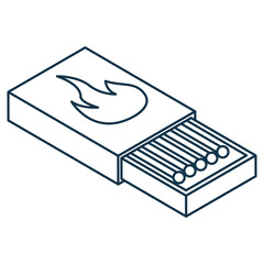Camping lighter Isometric