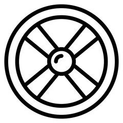 Fototapeta premium Plates line icon