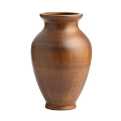 a brown vase isolated on transparent background