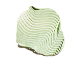 cream texture of skin care cosmetics, scrub mask, peeling on a white background