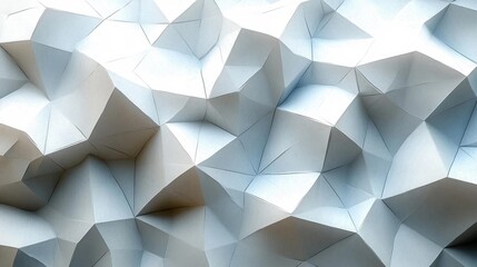 Fototapeta premium Futuristic Geometric White Abstract Texture. Generative AI