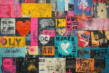 Fototapeta premium Abstract Urban Wall Art