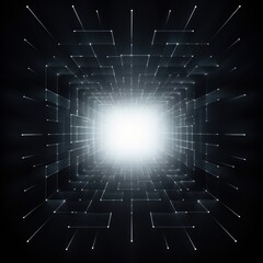 Obraz premium Square shape light backgrounds technology.