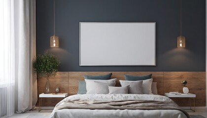 bedroom with bed and pillows