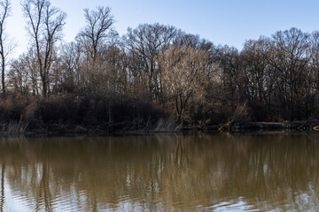 Oder River, Poland, spring landscape