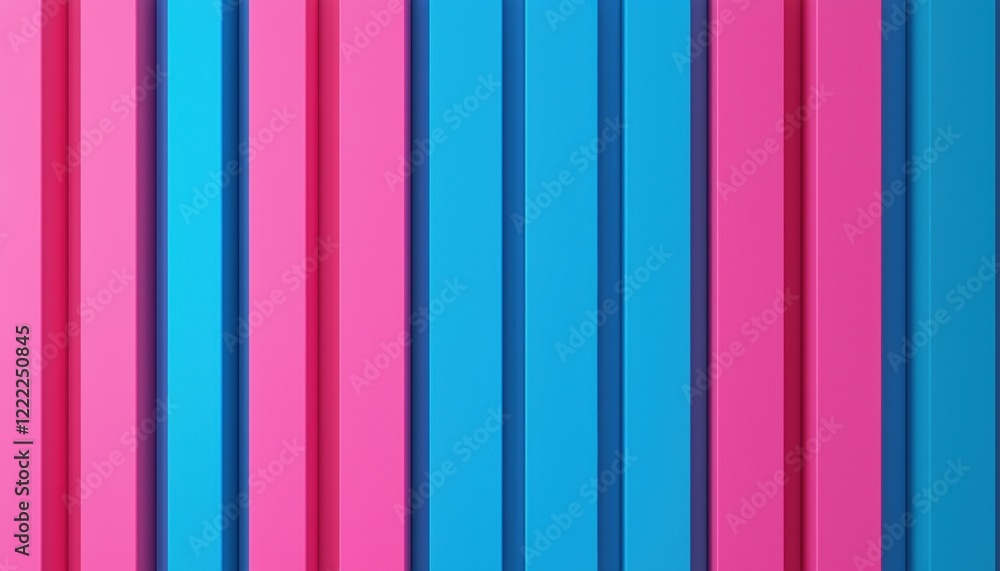 Poster gradient vertical light bars with bold pink and blue transitions, creating a vivid and energetic abs