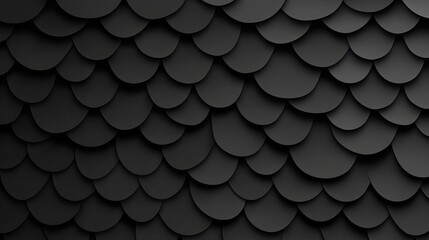 Abstract Layered Black Scale Texture Creating Dimensional Depth and Elegance in Modern Design