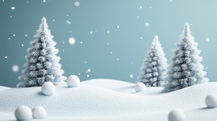 Obraz premium Snowy Winter Wonderland