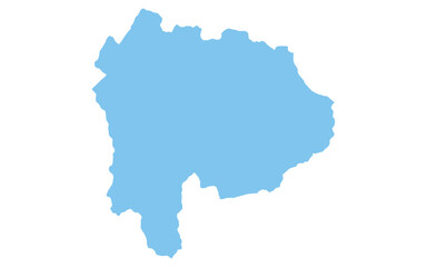 Obraz premium リアルな山梨県の地図、日本の地方