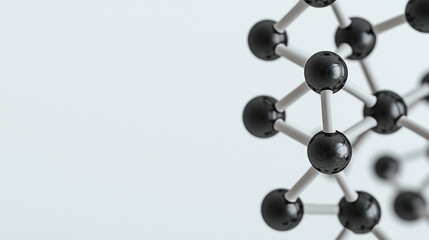 Obraz premium Futuristic science art featuring intricate molecular structures
