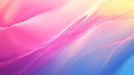 Abstract Pastel Swirls: A Dreamy Pink, Blue, and Yellow Background