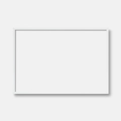 Large horizontal white frame mockup